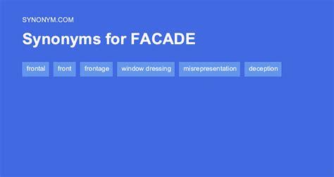 facade synonym|synonym for facing a challenge.